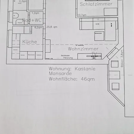 Klimatisierte Kastanie Mit Balkon Appartamento Lohne (North Rhine-Westphalia)
