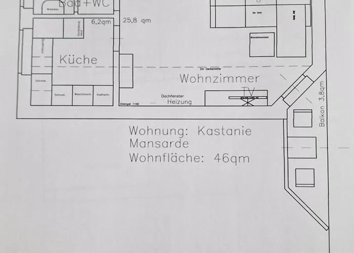 Klimatisierte Kastanie Mit Balkon Apartamento Lohne (North Rhine-Westphalia)